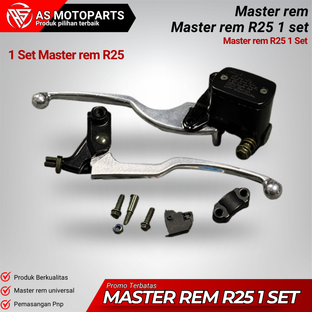 MASTER REM R25 1 SET HANDLE REM/KOPLING R25 MASTER REM UNIVERSAL MASTER REM KANAN R25 KOPLING R25