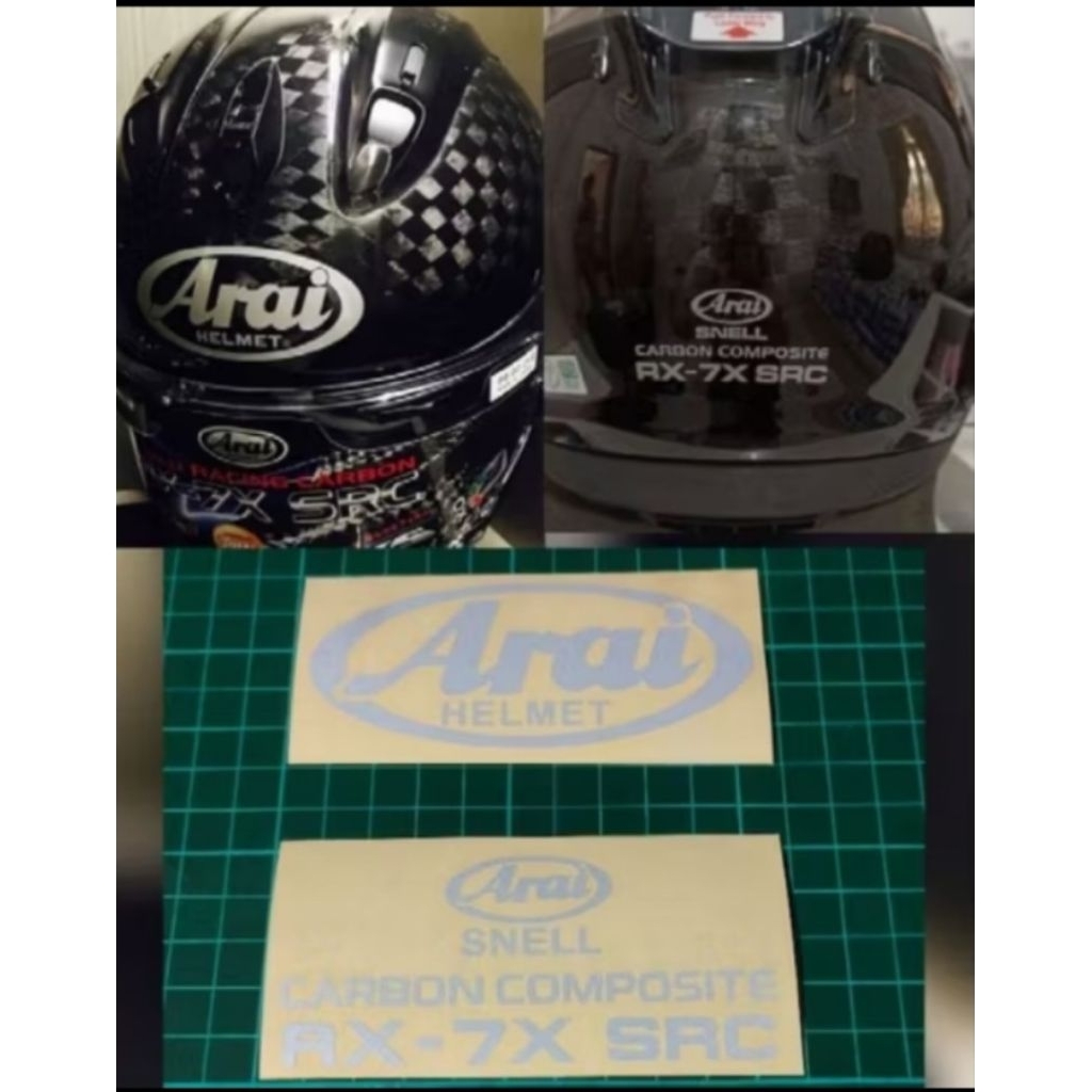 STICKER HELM ARAI CARBON COMPOSITE RX - 7 X SRC