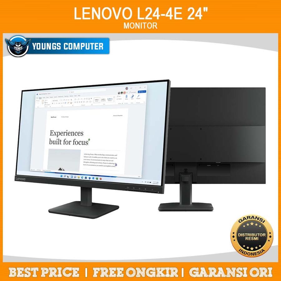 LED Lenovo 24" IPS 100Hz Full HD Penerus D24-40 Monitor 24 Inch Garansi Resmi