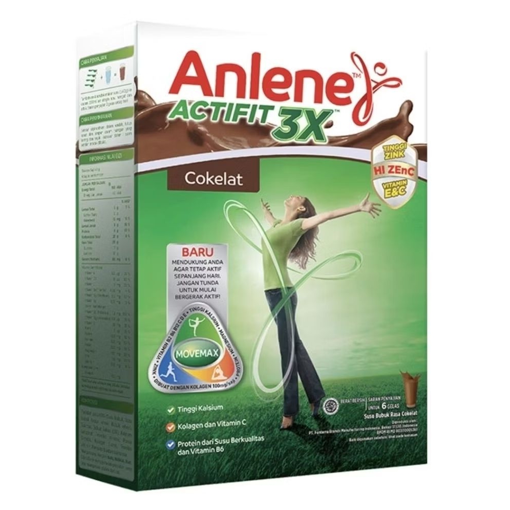 

Anlene Actifit 3X Susu Bubuk Dewasa Cokelat 230 g