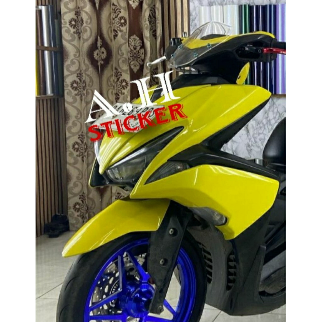 Skotlet Viral Motor Kuning Lemon Sticker Skotlet Motor Mobil Otomotif Kuning Lemon Doff Glosy
