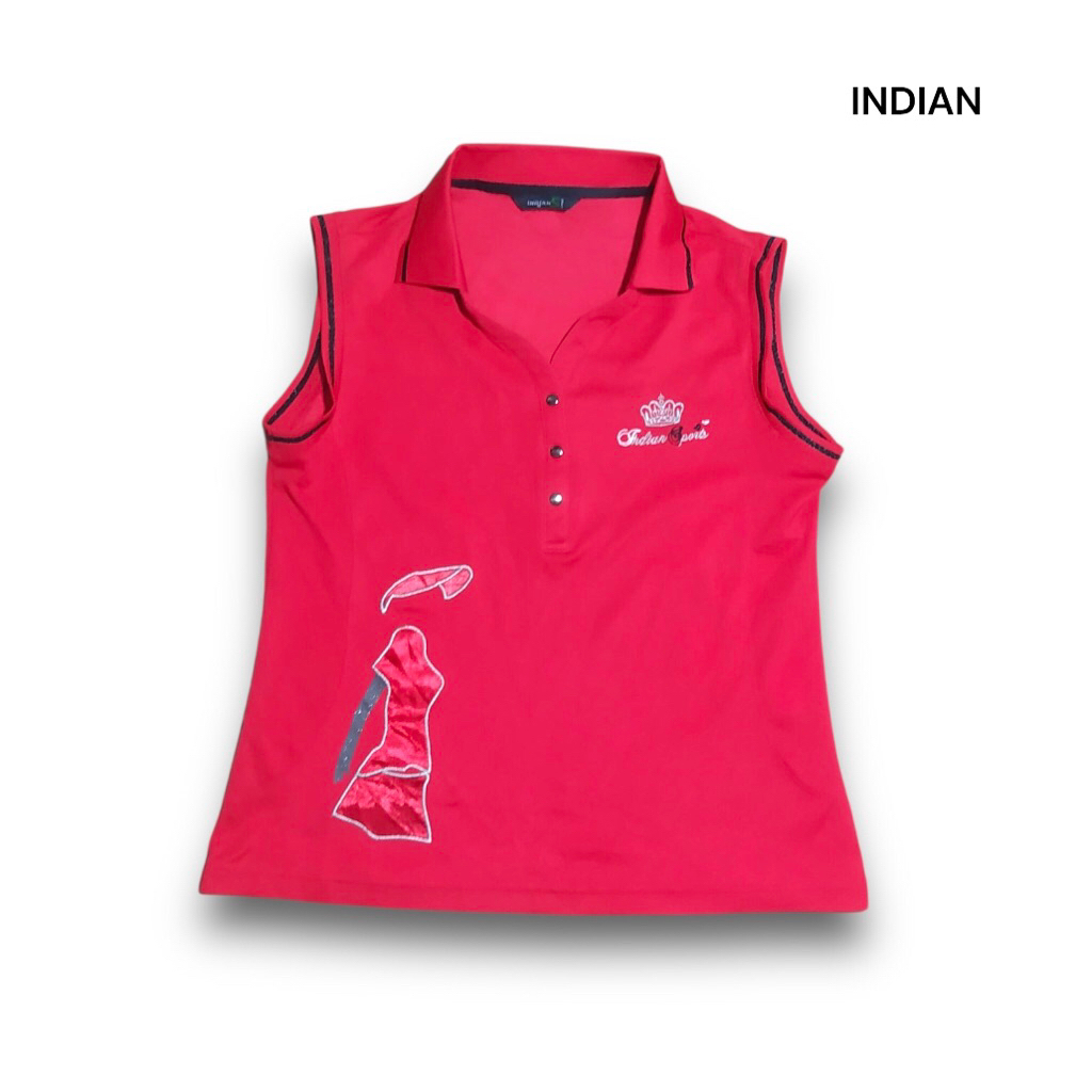 Baju Golf Wanita Sleeveless INDIANS GOLF 58x42  Preloved