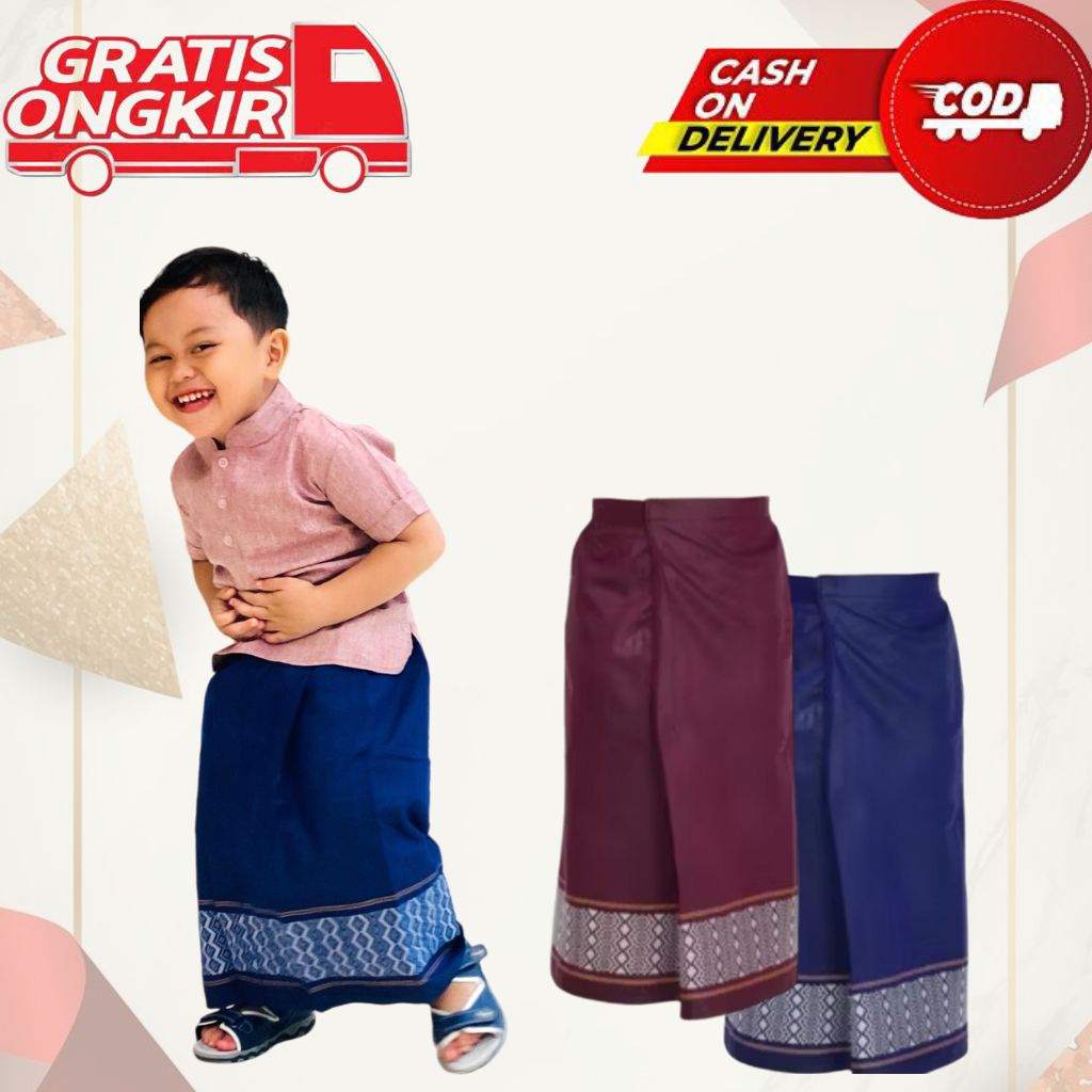 Sarung Instan Anak Laki-Laki Sarung Praktis 1-9 Tahun