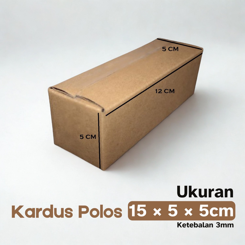 

Kardus Polos 15x5x5 cm