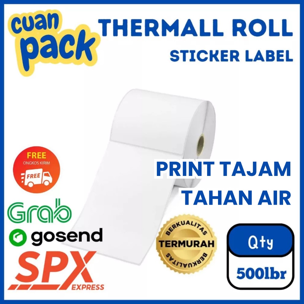 

Label Sticker ThermalTermal Roll 1 x 15 isi 5 lembar KODE A7M9