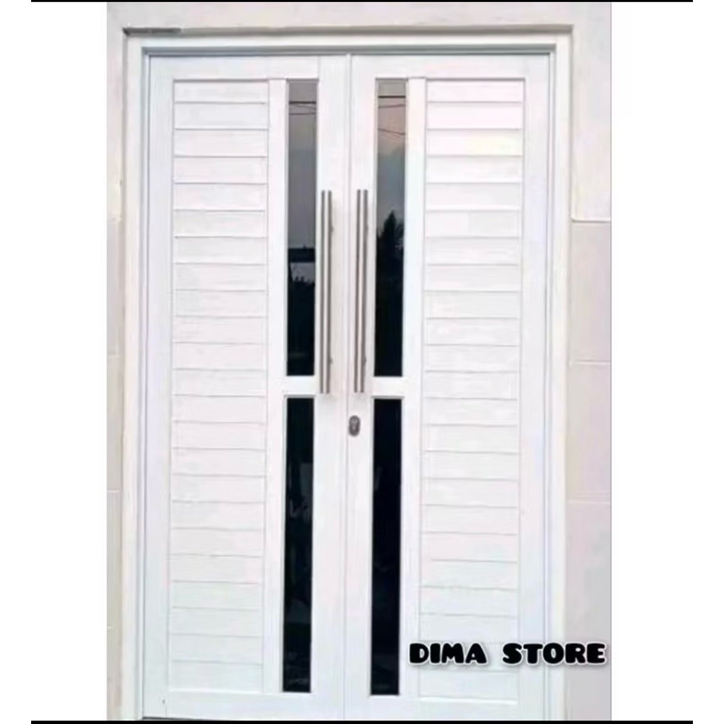 kusen dan pintu 2 alumunium T 200 L 120 komplit