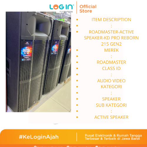 ROADMASTER ACTIVE SPEAKER KD PRO REBORN 215 GEN2