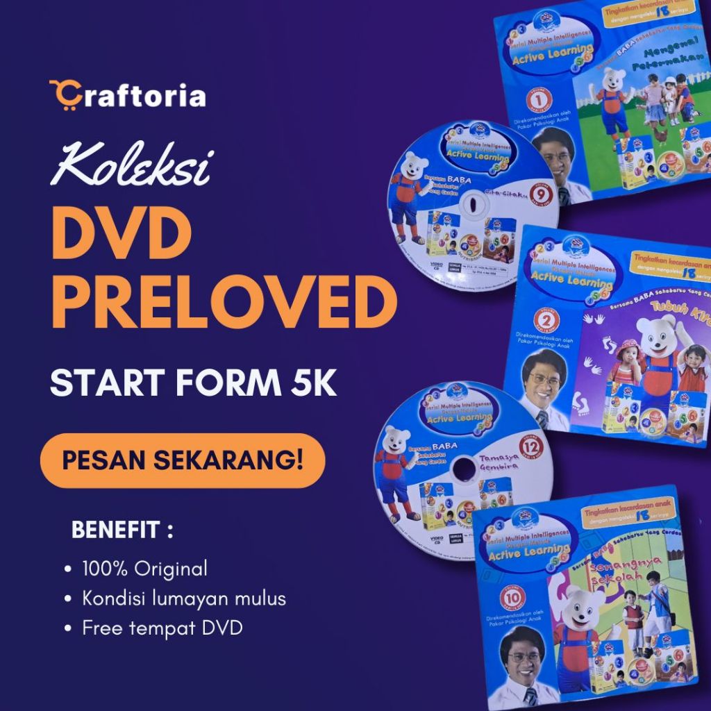 Koleksi VCD Bekas Anak-Anak – Edukatif & Menghibur – Edisi Frissian Flag 1