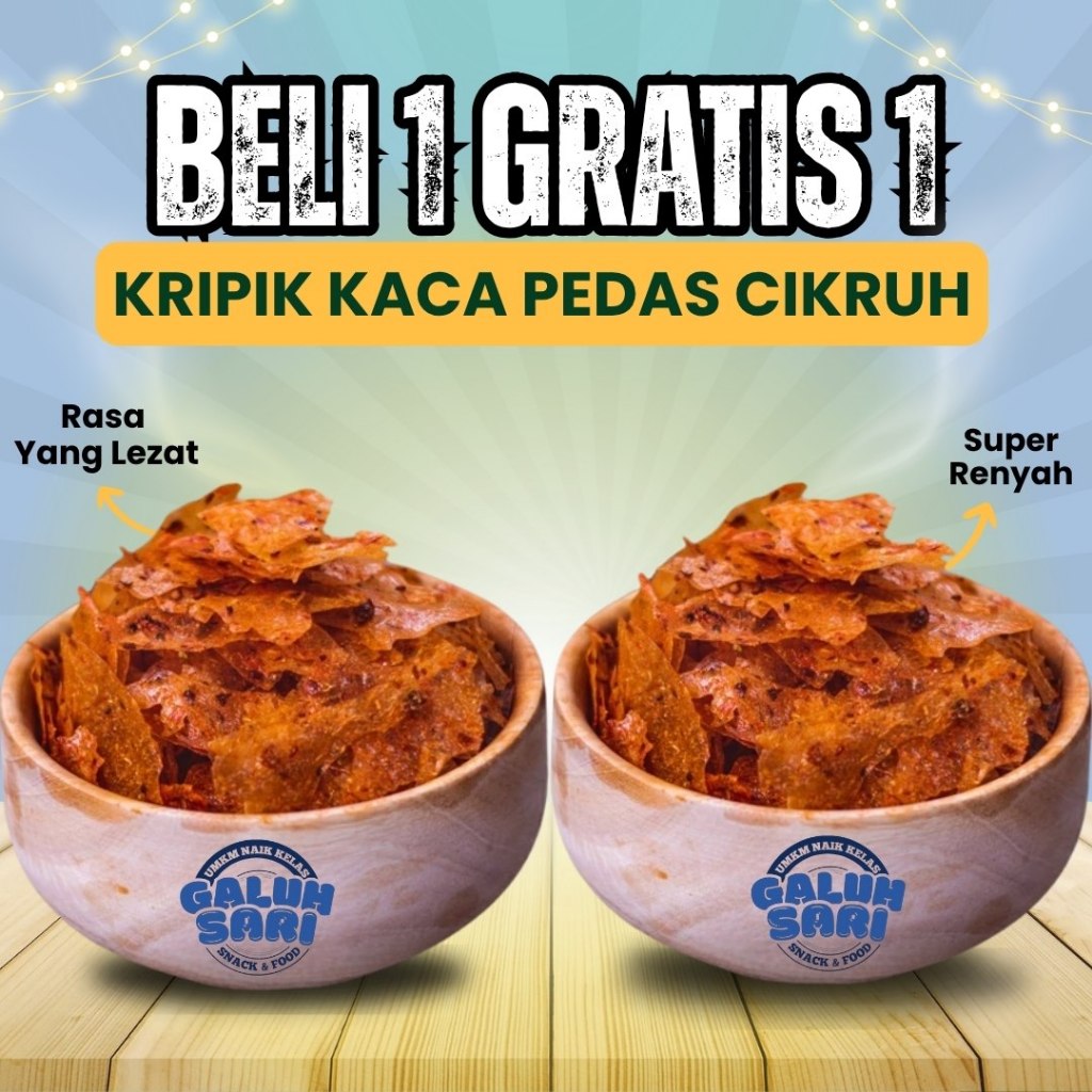 

BELI 1 GRATIS 1 - KERIPIK SINGKONG KRIPCA BUMBU PEDAS CIKRUH RENYAH PRAKTIS TANPA PENGAWET