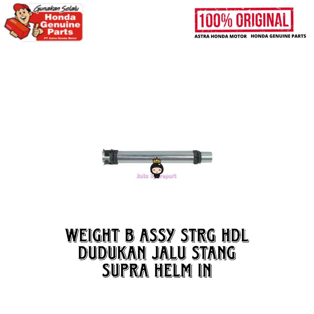 Weight B Assy Strg Hdl Honda Supra Helm In Original - 5312AKYZ900 - Dudukan Jalu Stang Honda Supra H
