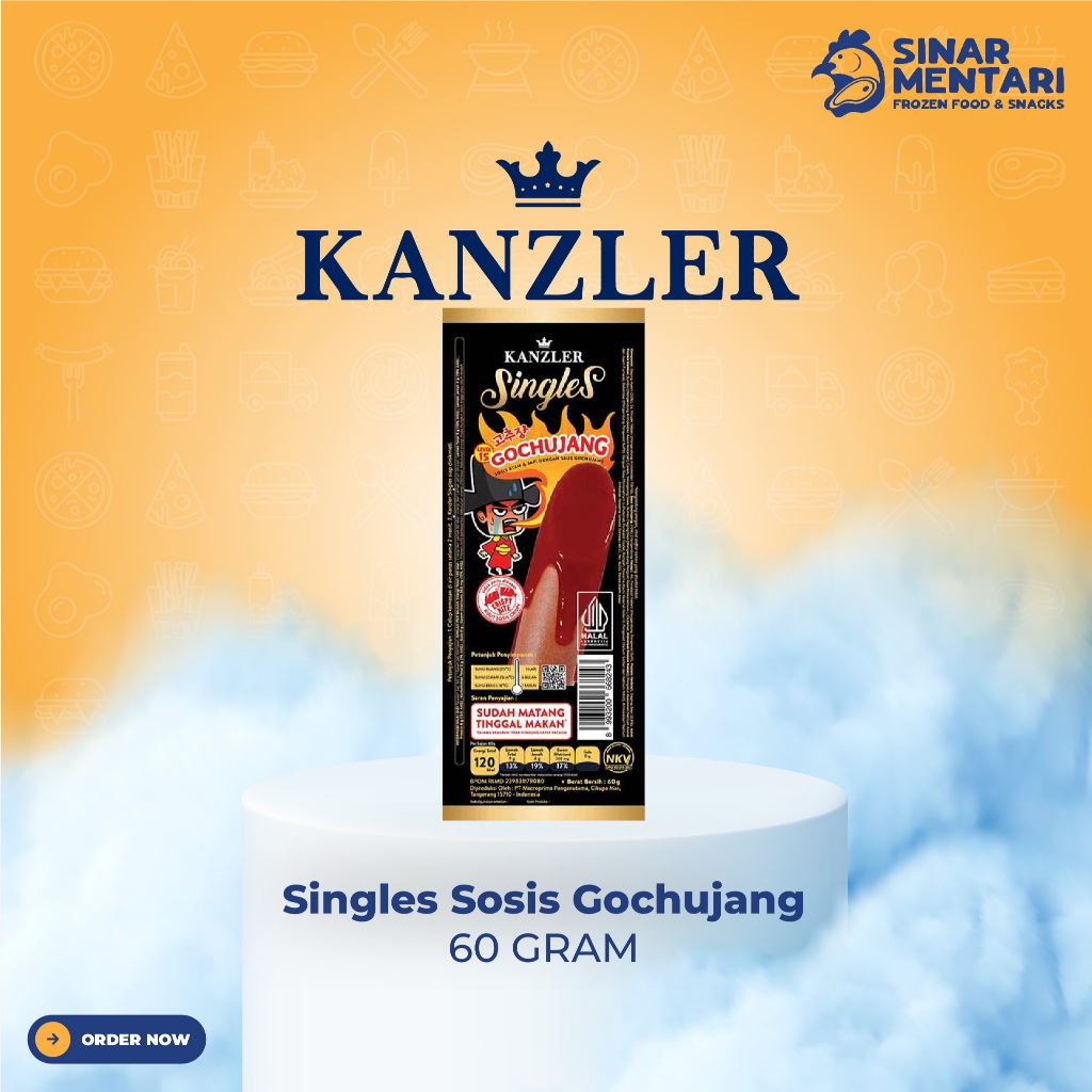 

Kanzler Singles Sosis Gochujang 60g