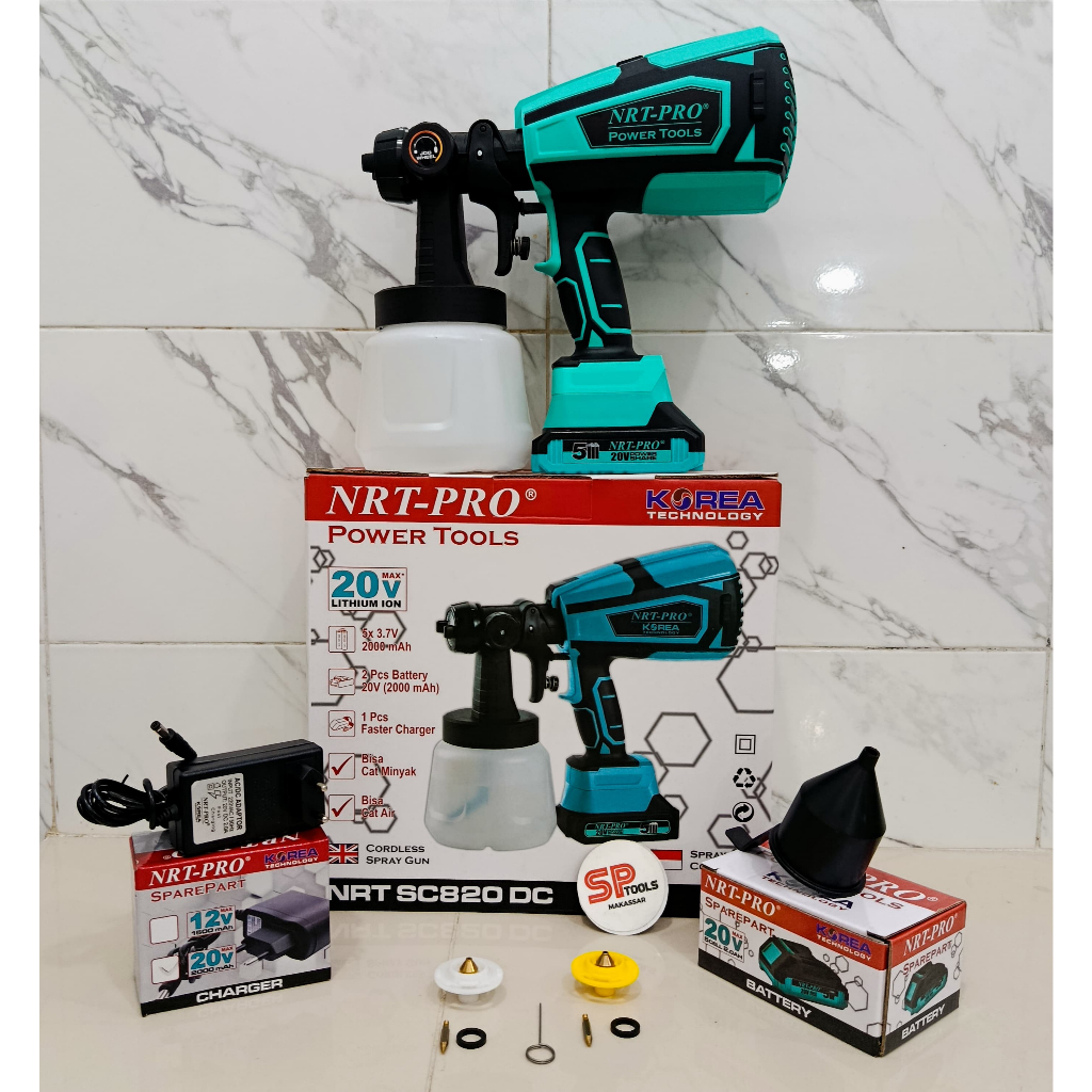 MESIN SPRAY GUN / SPOID / SPED SEMPROT DICO CAT CORDLESS BATERAI CAS 20V SC820DC NRT PRO