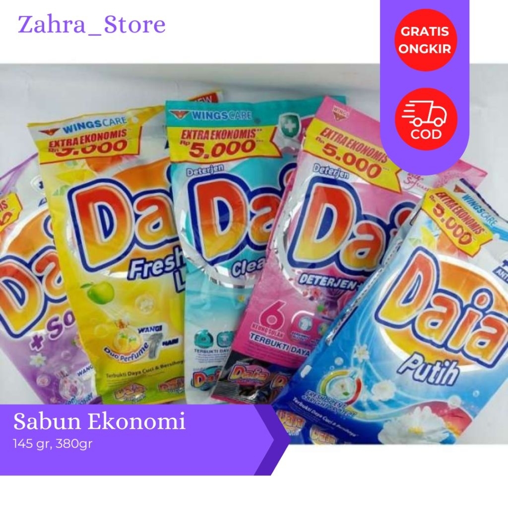 Daia Detergent – Sabun Cuci Ekonomis