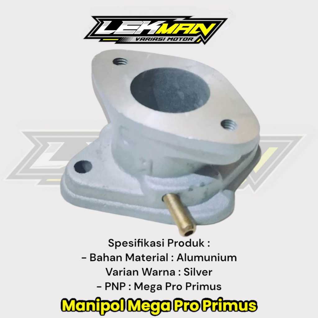 Manipol Megapro Primus Manifold Megapro Primus Varian Warna Silver Chrome
