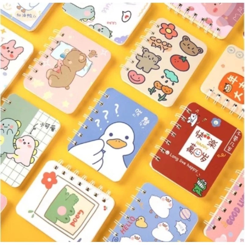 Buku Memo Kecil Notebook Mini Buku Catatan Kecil Motif Lucu/buku catatan kecil