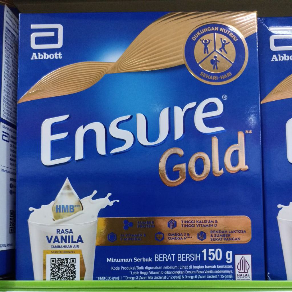 

ENSURE GOLD 150GR VANILA