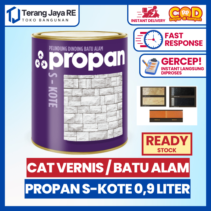 Cat Batu Alam Dan Bata Merah Propan S-Kote Stonkote 0,9 Liter