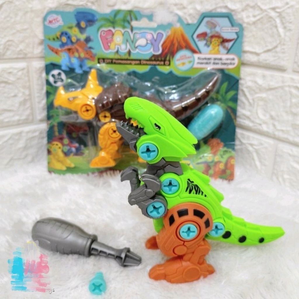Mainan Dinosaurus Rakit/Dinosaurus Rakit/Mainan Robot Dino/DIY Dinosaurus Rakit