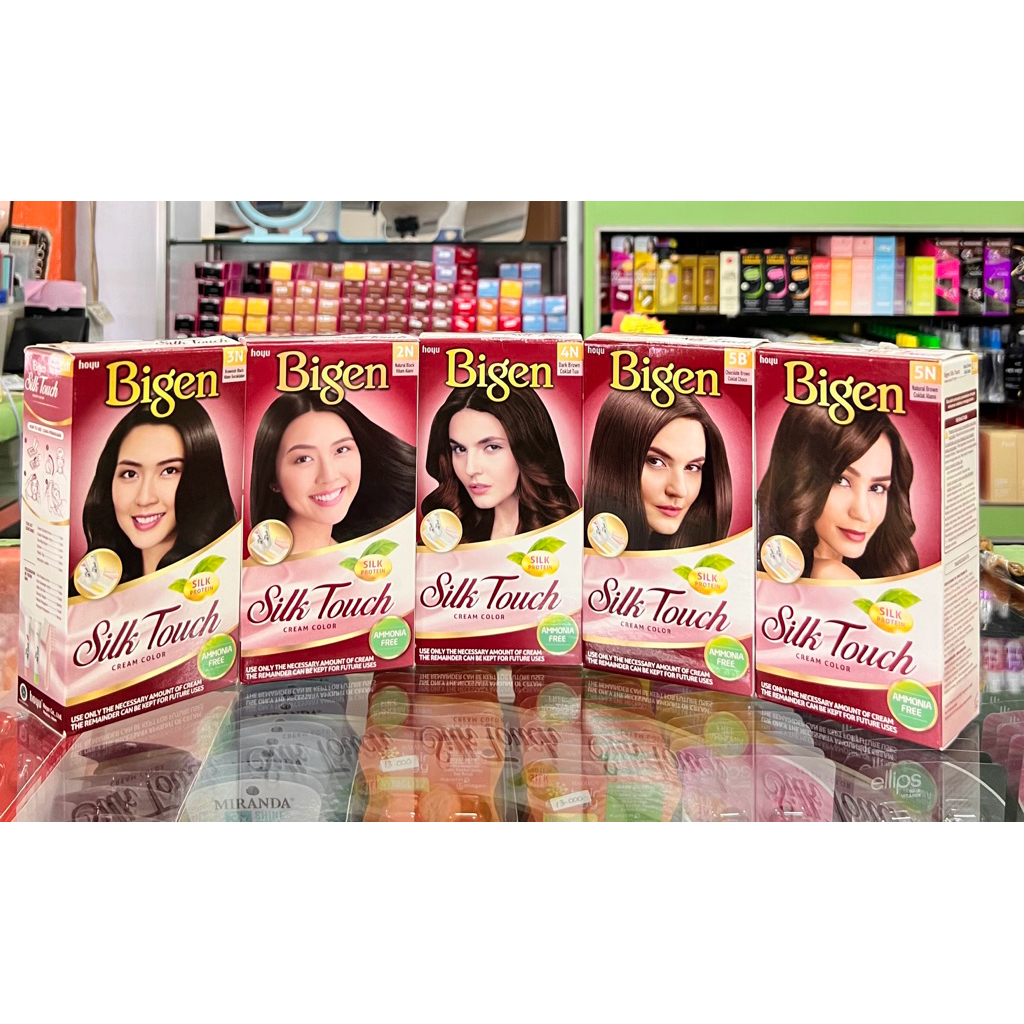 BIGEN SILK TOUCH CAT RAMBUT (DUS COKLAT)
