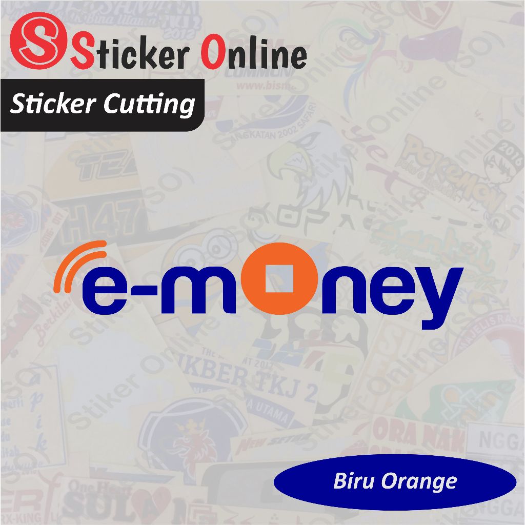 

Stiker Logo E-Money | Sticker Cutting e money Mandiri Motor Mobil