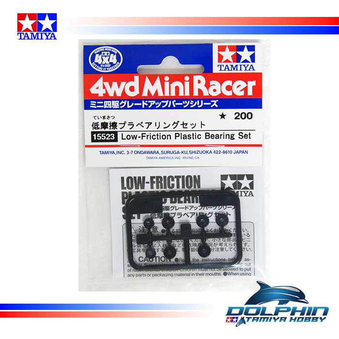 Tamiya 15523 Mini 4WD GP.523 Low-Friction Plastic Bearing Set