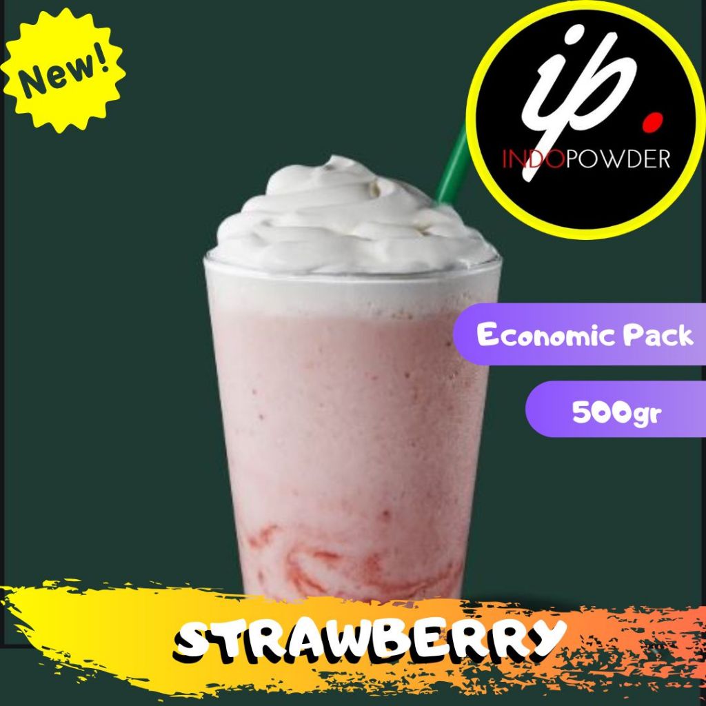 

IP Jakarta - Bubuk STRAWBERRY 500gr untuk Café, Waralaba, Resto dan Usaha Minuman Kekinian