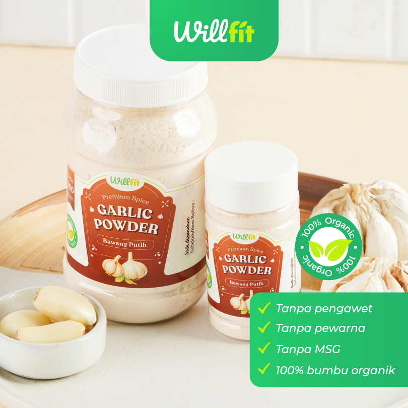 

Willfit Garlic Powder - Bawang Putih Bubuk Organik 80g/300g