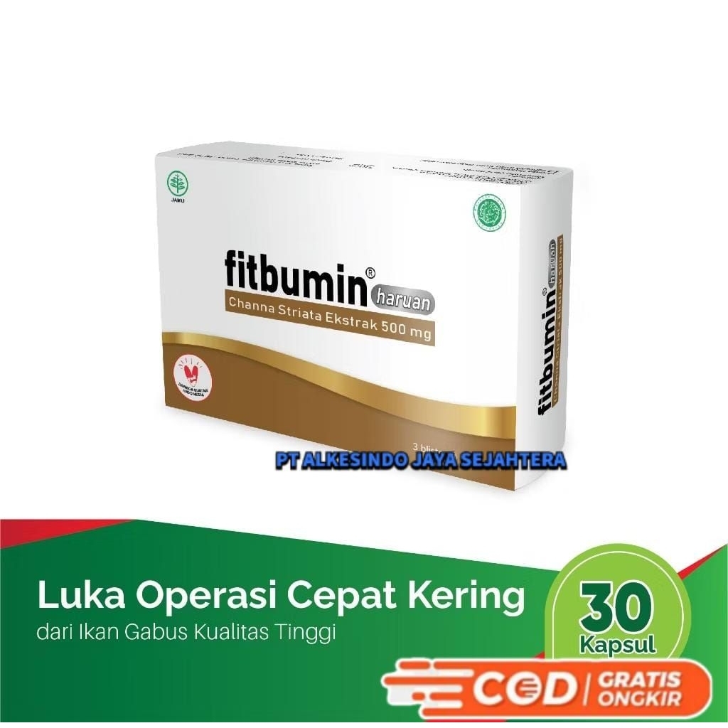 Fitbumin Haruan / Vip albumin / albumin @30 capsul
