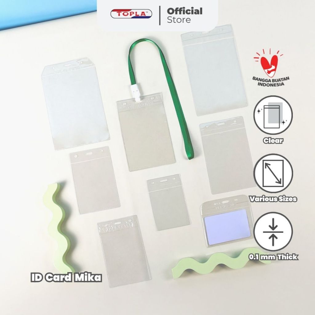 

TOPLA ID MIKA Transparan -Tempat Kartu Tali Name Tag-