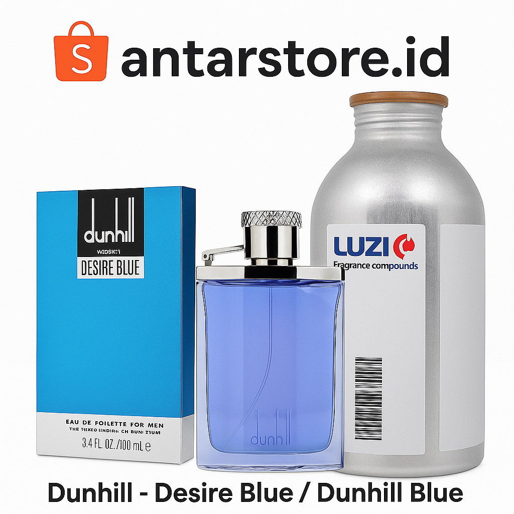 Bibit Parfum Luzi Aroma Dunhill Desire Blue Original Repack 50ml, 100ml, 250ml – Wangi Segar Maskuli