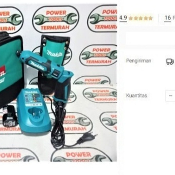 

Cordless Impact Driver MAKITA TD 022 DSE Bor Obeng Baterai Charge TD02