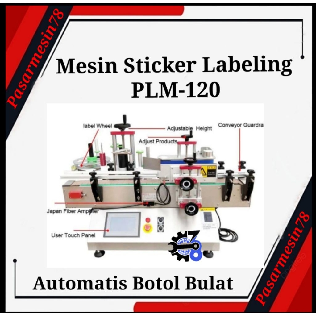 

Mesin labeling botol bulat otomatis PLM-120R