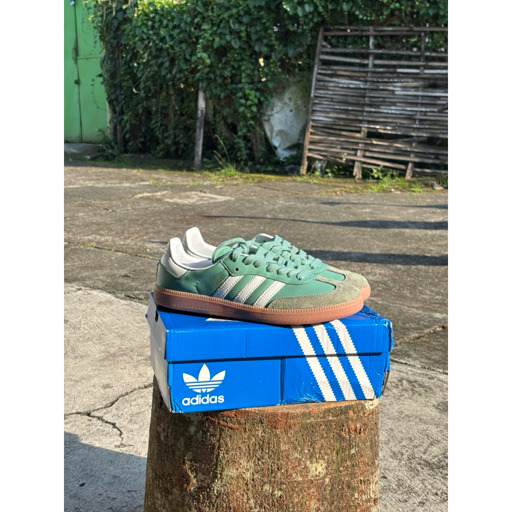 Sepatu Adidas Samba OG Green White  Sneakers100% BNIB Original Vietnam
