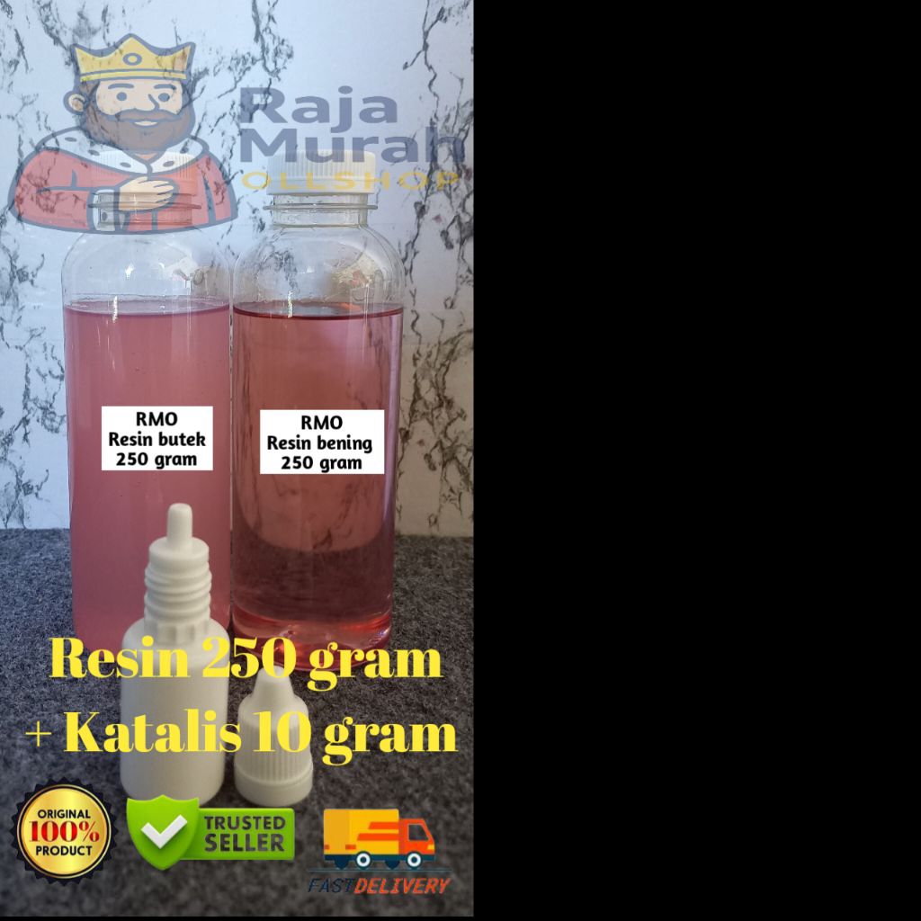 

Resin + Katalis 250 gram (Merah Bening / Merah Butek)
