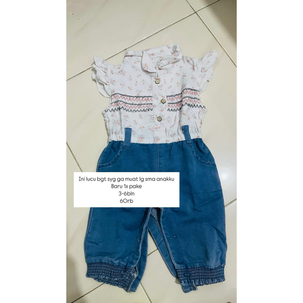 preloved baju jalan anak set perempuan