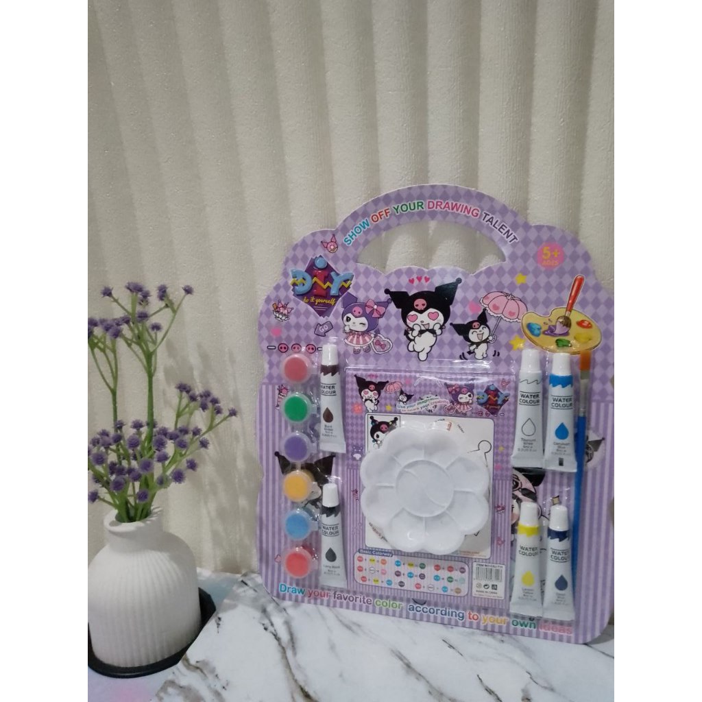 

CAT LUKIS MEWARNAI SANRIO - Jam Tangan Sanrio (Cinnamoroll Melody Pomppurin Pochacho Hello Kitty - DIY Wood Character Painting Kit Mewarnai Melukis Karakter Mainan Edukatif Hampers Souvenir SANRIO Kuromi Kado Anak Lucu- Kado ulang tahun anak perempuan