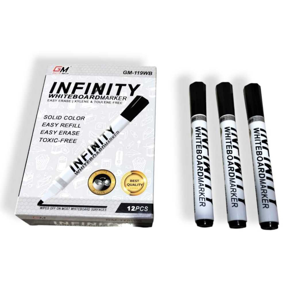 

Spidol Papan Tulis / Spidol Whiteboard Bisa Di Reffil Warna Hitam 1pcs