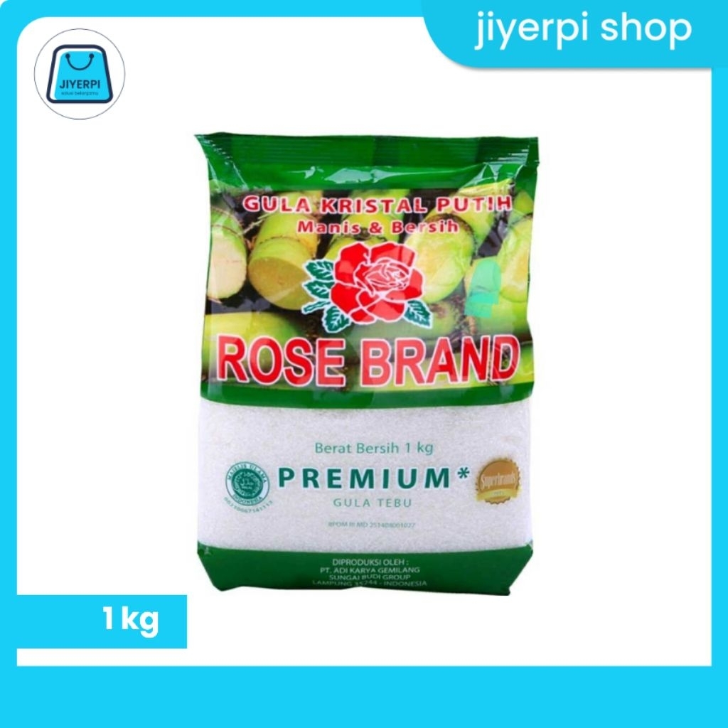 

Rose Brand Gula Pasir Kristal Putih Premium 1kg