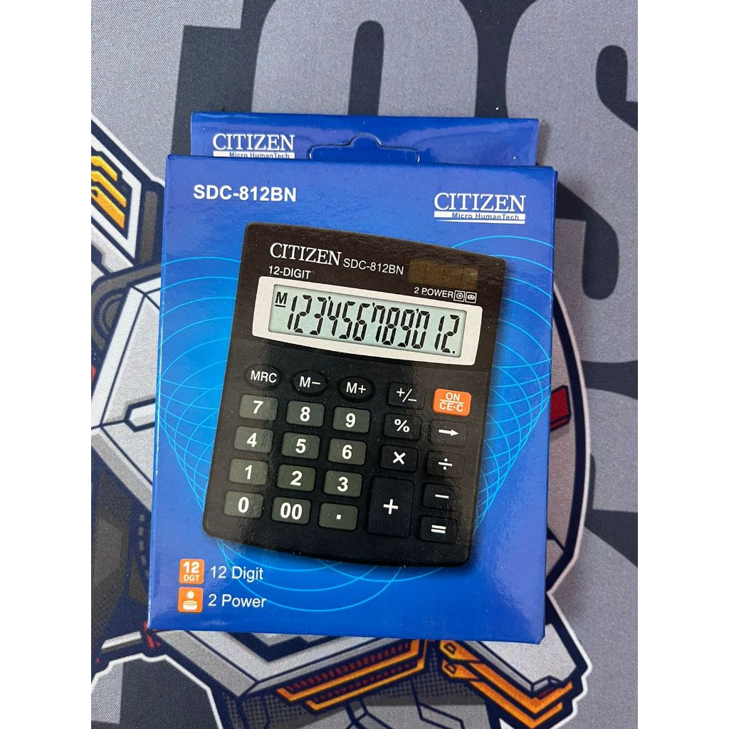 

Kalkulator 12 Digit Angka CITIZEN SDC 812BN - Calculator Digital
