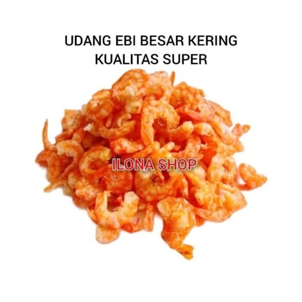 

UDANG HEBI KERING 100GR / EBI KERING BESAR 100 GRAM KUALITAS BAGUS