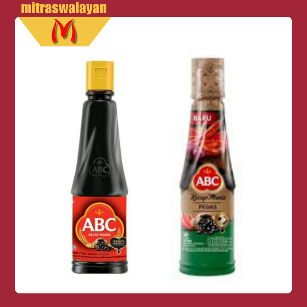 

ABC Kecap Manis & Kecap Pedas kemasan botol 275 ml