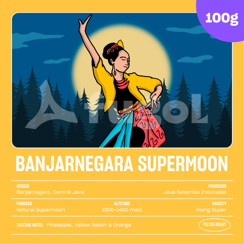 

Biji Kopi Arabika Banjarnegara Supermoon (100 gr) Single Origin Specialty Coffee