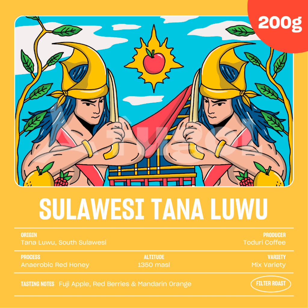 

Kopi Arabika SULAWESI TANA LUWU (200 gr) Single Orgin Specialty Coffee Arabica