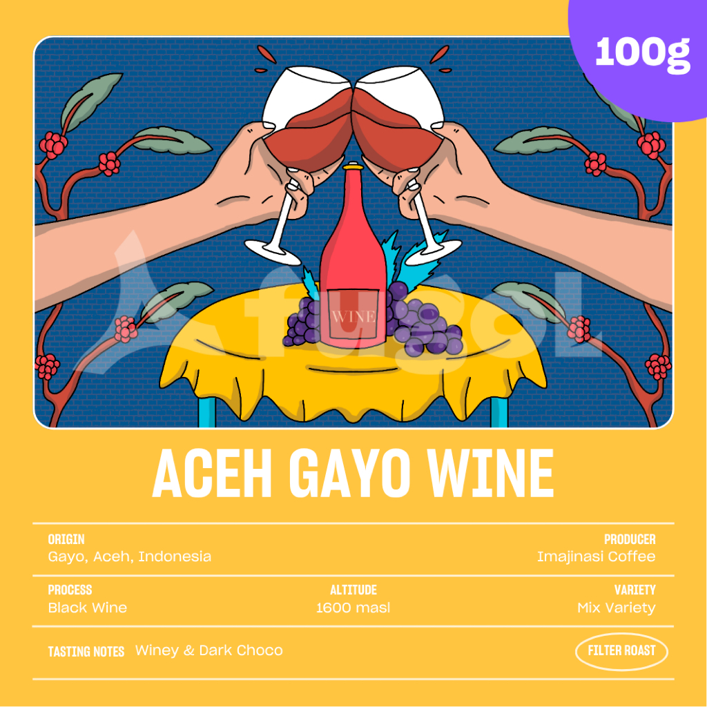 

Kopi Arabika GAYO WINE (100gr) Single Origin Specialty Coffee Beans