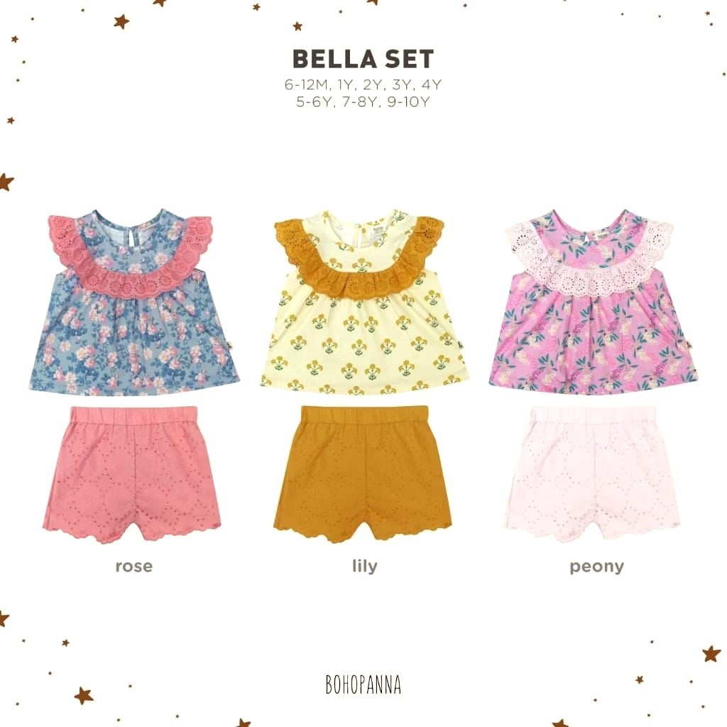BOHOPANNA -BELLA SET -SETELAN ANAK PEREMPUAN