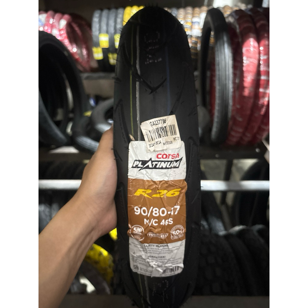 CORSA PLATINUM R26 90/80 RING 17 TUBELESS