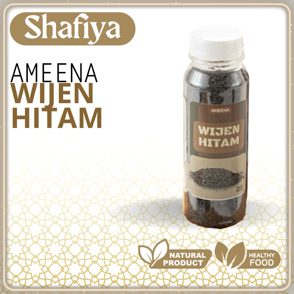 

Biji Wijen Hitam Black Sesame Seed 170GR | Ameena Premium Quality