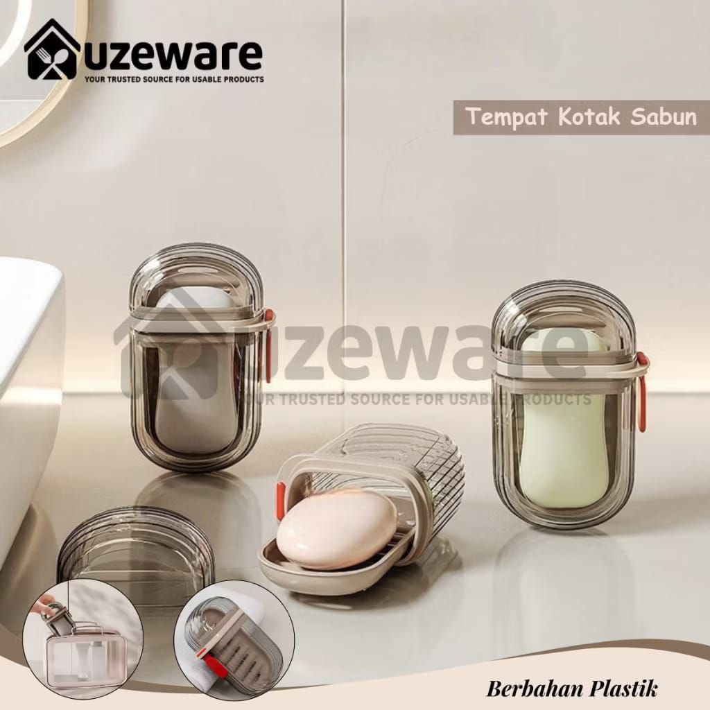 Tempat Sabun Batang | Kotak Sabun Batang Travel | Wadah Penyimpanan Sabun Batang
