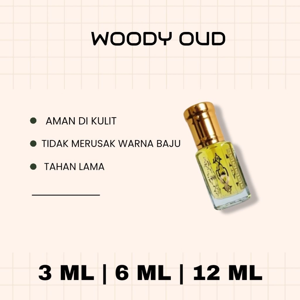 woody oud parfum pria
