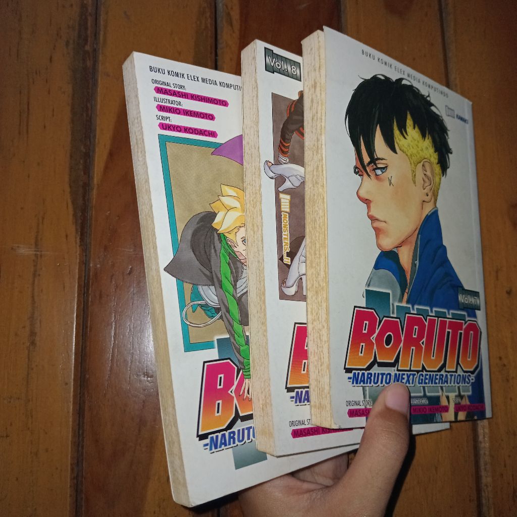 PRELOVED / BEKAS komik boruto original volume 7 8 9